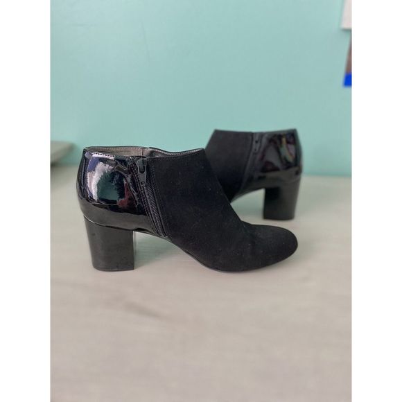 Life Stride Shoes Life Stride Boots Womens M Patent Suede Side